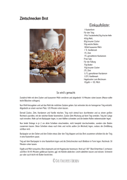 Einkaufsliste - Das Knusperst&uuml;bchen