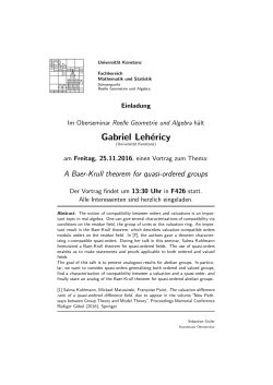 Gabriel Lehéricy - FB Mathematik und Statistik