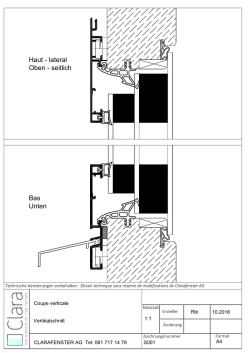 Haut - lateral Oben - seitlich Bas Unten - Clara Fenster AG