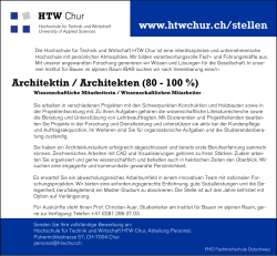 Architektin / Architekten (80 - 100 %)