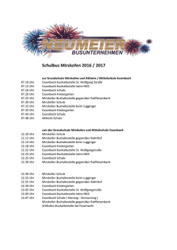 GS Mirskofen - GS Altheim - MS Essenbach