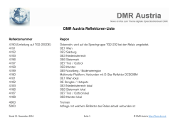 DMR Austria Reflektoren