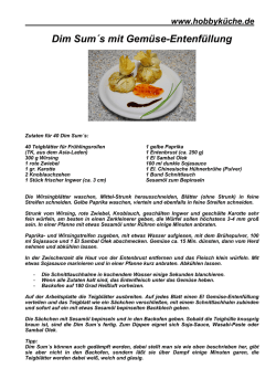 Dim Sum´s mit Gemüse
