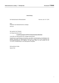 Niedersächsischer Landtag – 17. Wahlperiode Drucksache 17/6946