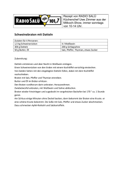 Schweinebraten mit Datteln