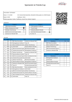 Druckansicht - MeinTurnierplan.de