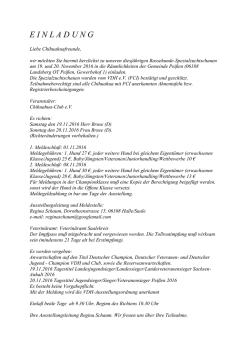 Info/Meldeschein - Chihuahua Club.