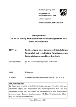 Tagesordnungspunkt 04b - Bezirksregierung Köln