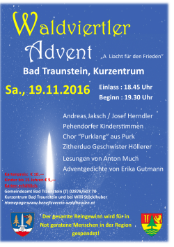 waldviertler Advent - benefizverein waldhausen