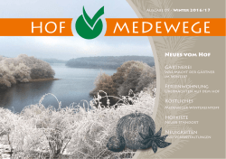 Neues vom Hof - Hof Medewege