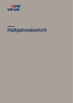 Halbjahresbericht