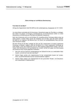 Drucksachen allgemein - Nieders&auml;chsischer Landtag