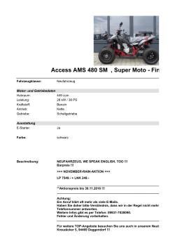 Detailansicht Access AMS 480 SM €,€Super Moto