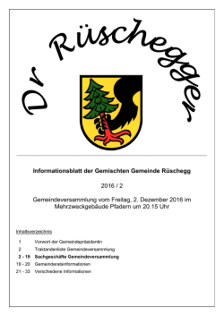 Dr R&uuml;schegger f&uuml;r GV vom 02.12.2016