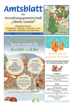 Amtsblatt Nr. - Oberes Geratal