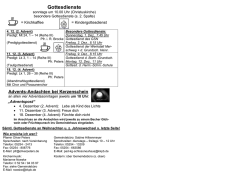 Gottesdienste - Evangelische Kirchengemeinde Schloß Neuhaus