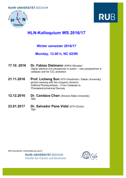 HLN-Kolloquium WS 2016/17