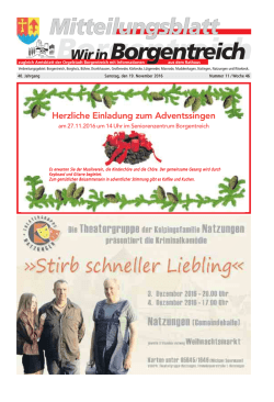Herzliche Einladung zum Adventssingen