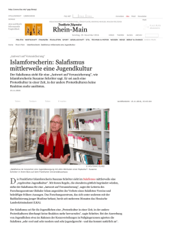 Islamforscherin: Salafismus mittlerweile eine Jugendkultur