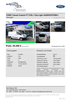 Inserat drucken - Autohaus Stauner in Cham