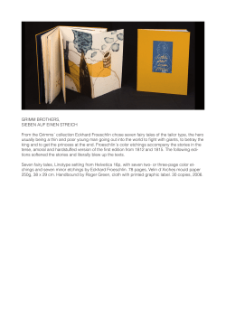 GRIMM BROTHERS, SIEBEN AUF EINEN STREICH From the