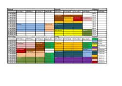 Montag Dienstag Mittwoch HTH Feld 1 HTH Feld 2 HTH Feld 3