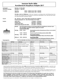 hemmer Berlin-Mitte Kurs&uuml;bersicht Hauptkurs Fr&uuml;hjahr 2017