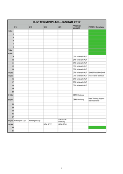 HJV TERMINPLAN