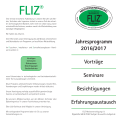 Jetzt downloaden... - FLIZ Meistervereinigung eV