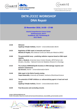 DKTK-CCCC Workshop_DNA Repair_25_11_16