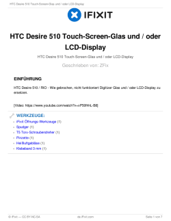 HTC Desire 510 Touch-Screen-Glas und / oder LCD-Display