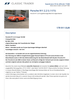 Porsche 911 2.2 S (1970) 179 911 EUR