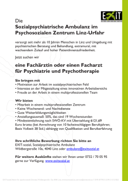 Informationen zum Pilot-Projekt - EXIT