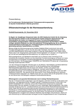 Effizienztechnologie f&uuml;r die Warmwasserbereitung