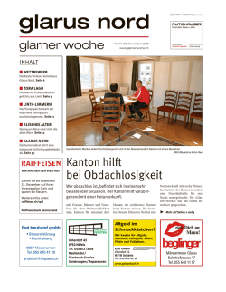 Glarner Woche, Glarus Nord, 23.11.2016