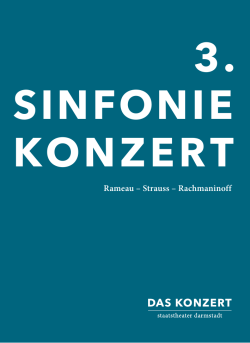 3. sinfonie konzert - Staatstheater Darmstadt