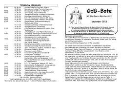 GdG-Bote - Herzlich Willkommen in der Pfarrei Deutschland