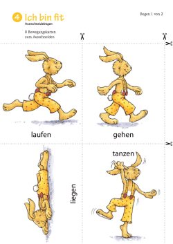 Ich bin fit. Ausschneidebogen