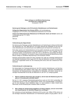 Drucksachen allgemein - Nieders&auml;chsischer Landtag