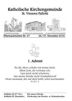 Pfarrnachrichten - St. Vinzenz Pallotti