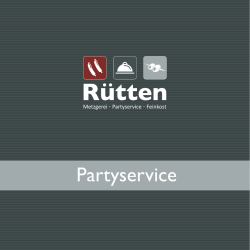 Partybrosch&uuml;re - Metzgerei R&uuml;tten