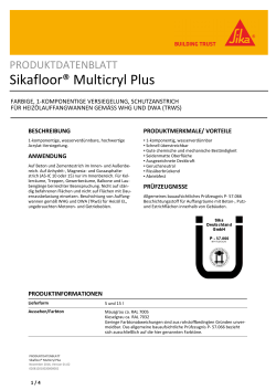 Sikafloor® Multicryl Plus