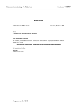 Drucksachen allgemein - Nieders&auml;chsischer Landtag