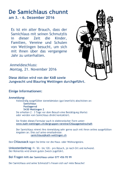 Anmeldung Gruppen PDF - Kath. Kirche Wettingen