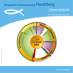 Gemeindebrief - Evangelische Kirchengemeinde Hardtberg