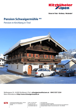 Pension Schwaigermühle in Kirchberg in Tirol