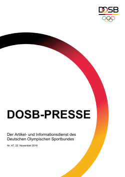 dosb-presse - Der Deutsche Olympische Sportbund