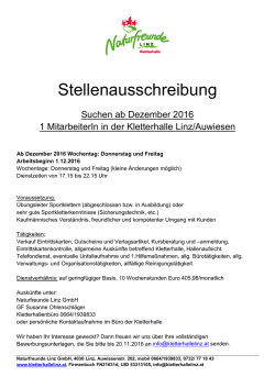 Infos  - Kletterhalle Linz