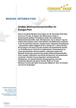 Gro&szlig;es Weihnachtsmanntreffen im Europa-Park
