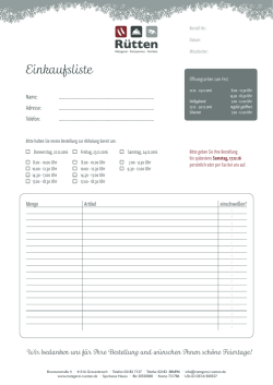 Einkaufsliste Weihnachten
